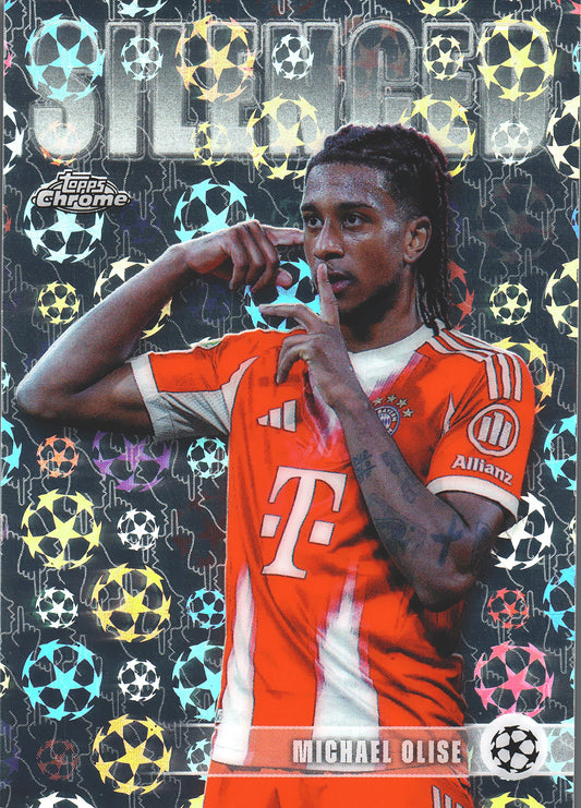 2025 Topps Chrome UCC Silenced Starball Michael Olise #SHH-7 Bayern Munich