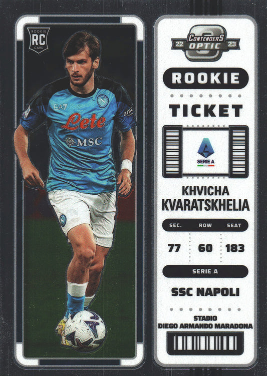 2022 Panini Contenders Optic RC Khvicha Kvaratskhelia #296 Napoli