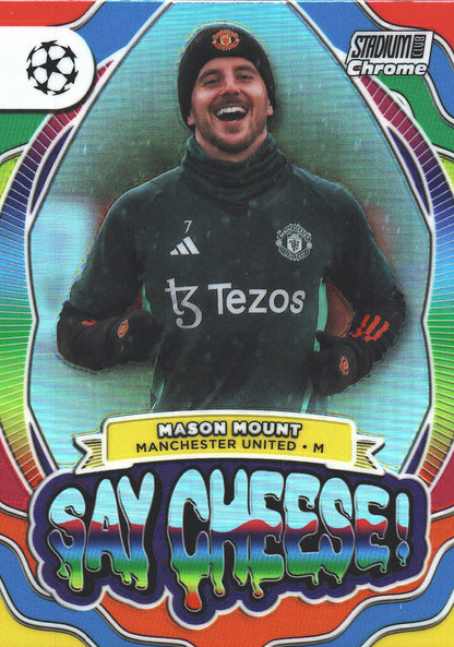 2023 Topps Stadium Club Chrome UCC Say Cheese Mason Mount #SC-MM Manchester United
