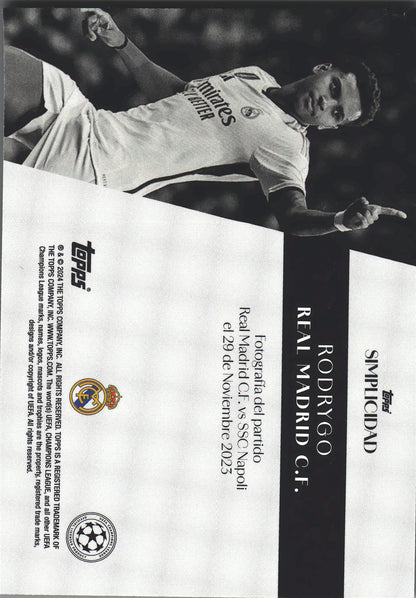 2023 Topps Simplicidad Rodrygo Real Madrid CF