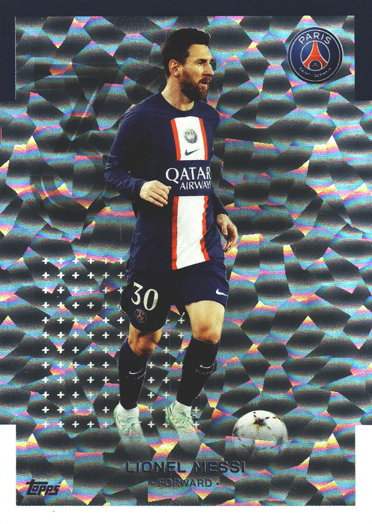 2022 Topps PSG Team Set Lionel Messi Icy #16 Paris Saint-Germain