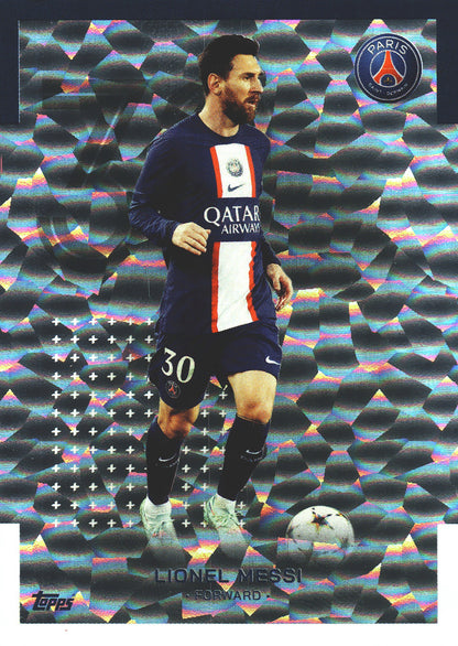 2022 Topps PSG Team Set Lionel Messi Icy #16 Paris Saint-Germain