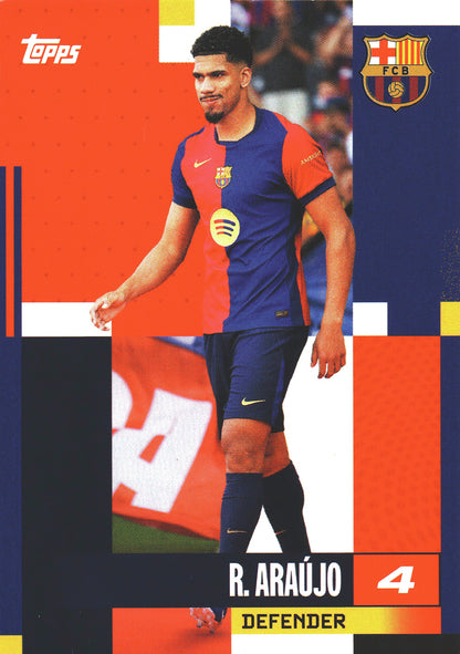 2024 Topps FC Barcelona Team Set R. Araújo #4 FC Barcelona