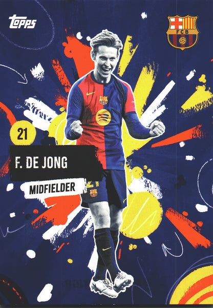 2024 Topps FC Barcelona Team Set F. De Jong #26 FC Barcelona