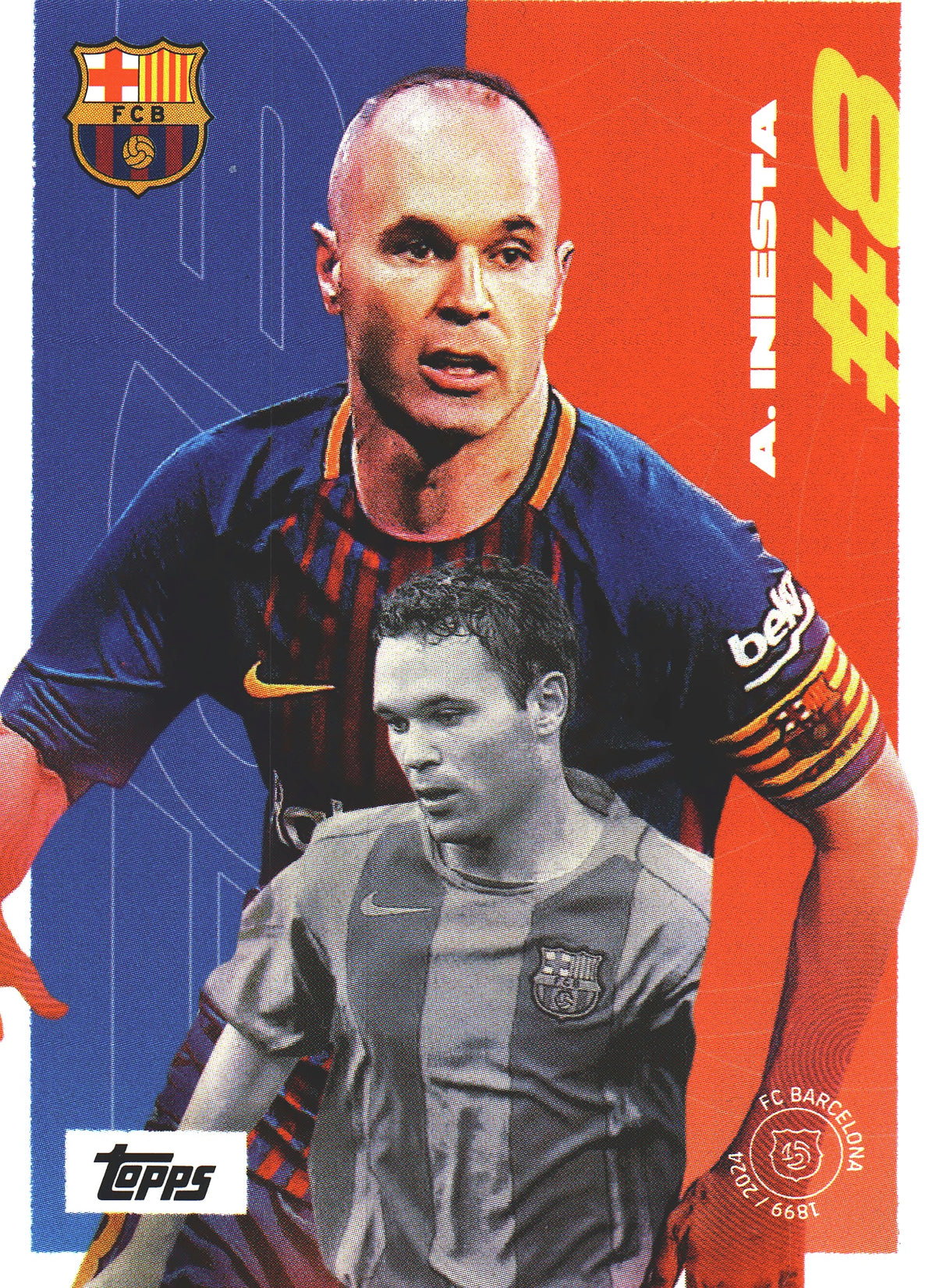 2024 Topps FC Barcelona Team Set Andrés Iniesta #40 FC Barcelona