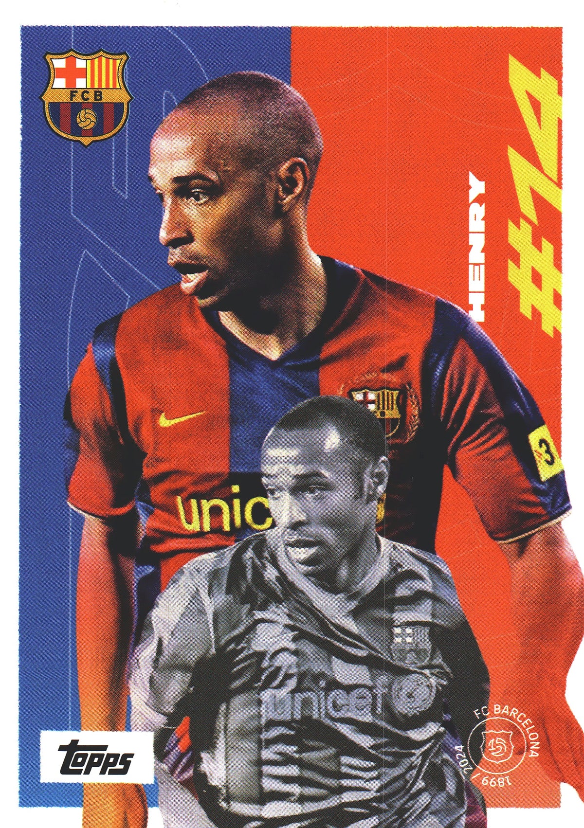 2024 Topps FC Barcelona Team Set Thierry Henry #44 FC Barcelona