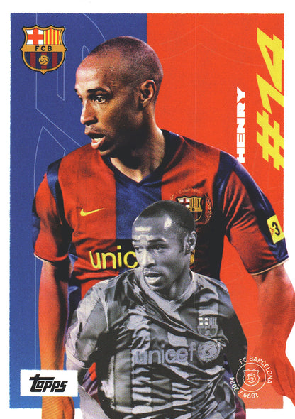 2024 Topps FC Barcelona Team Set Thierry Henry #44 FC Barcelona