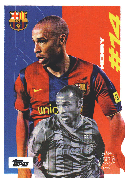 2024 Topps FC Barcelona Team Set Thierry Henry #44 FC Barcelona