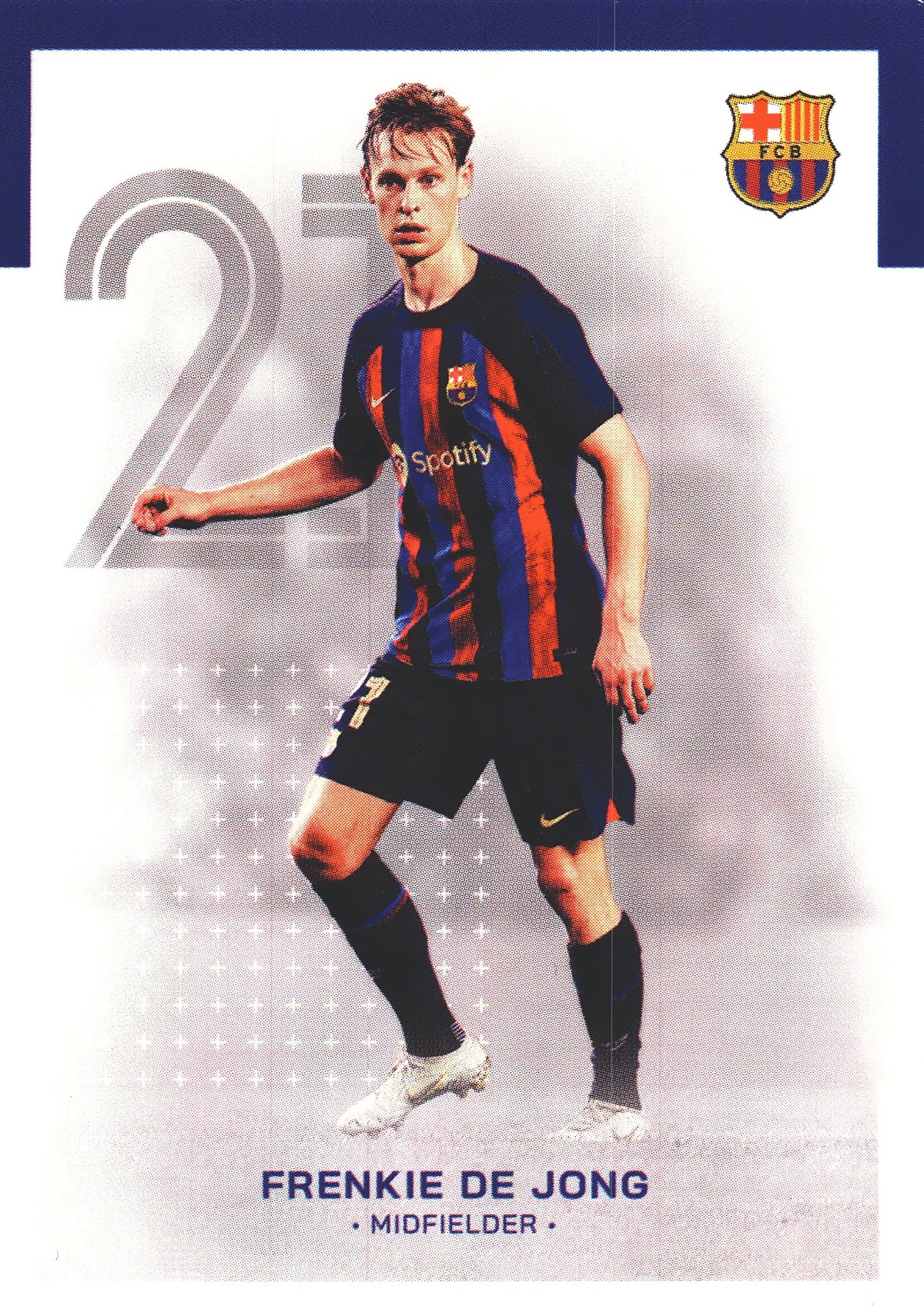 2022 Topps FC Barcelona Team Set Frenkie de Jong #9 FC Barcelona