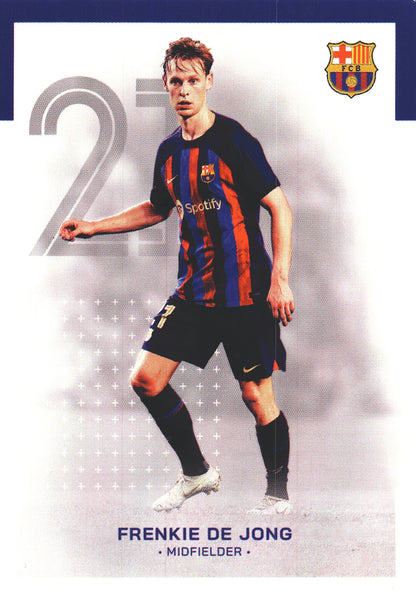 2022 Topps FC Barcelona Team Set Frenkie de Jong #9 FC Barcelona
