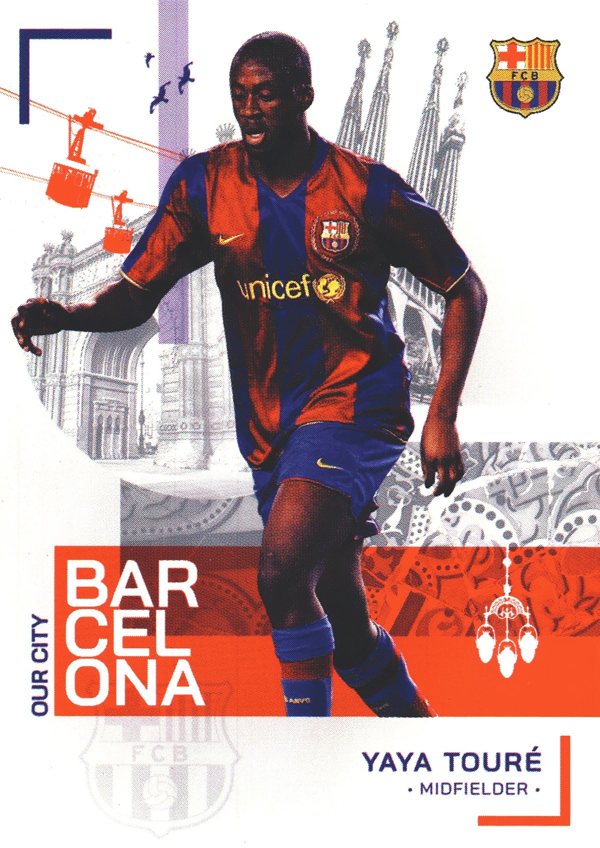 2022 Topps FC Barcelona Team Set OC Yaya Touré #32 FC Barcelona
