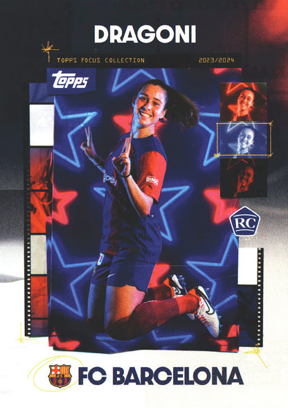 2023 Topps Focus FC Barcelona Dragoni #20 FC Barcelona Femeni