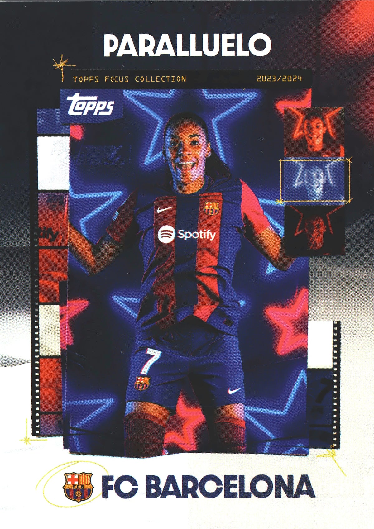2023 Topps Focus FC Barcelona Paralluelo #40 FC Barcelona Femeni