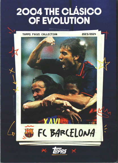 2023 Topps Focus FC Barcelona MIT 2004: The Clásico of Evolution #41 FC Barcelona