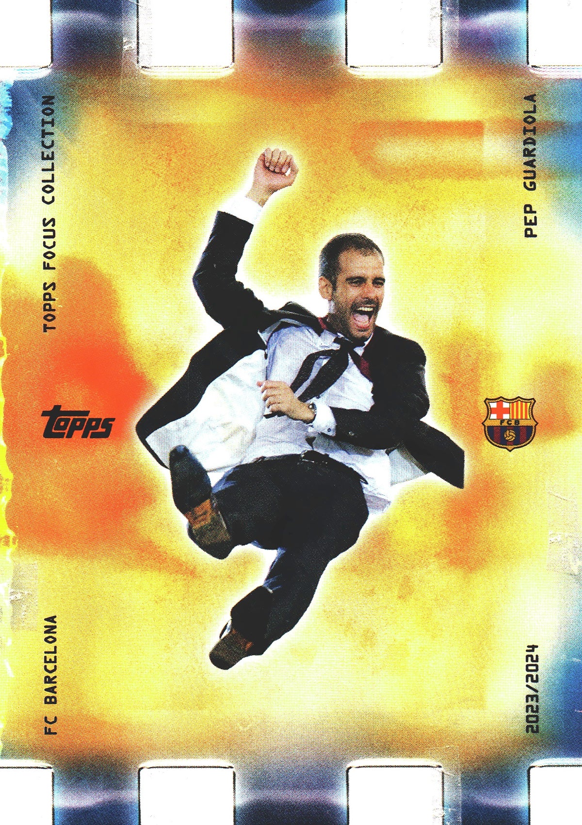 2023 Topps Focus FC Barcelona Golden Hour Pep Guardiola #GH-5 FC Barcelona