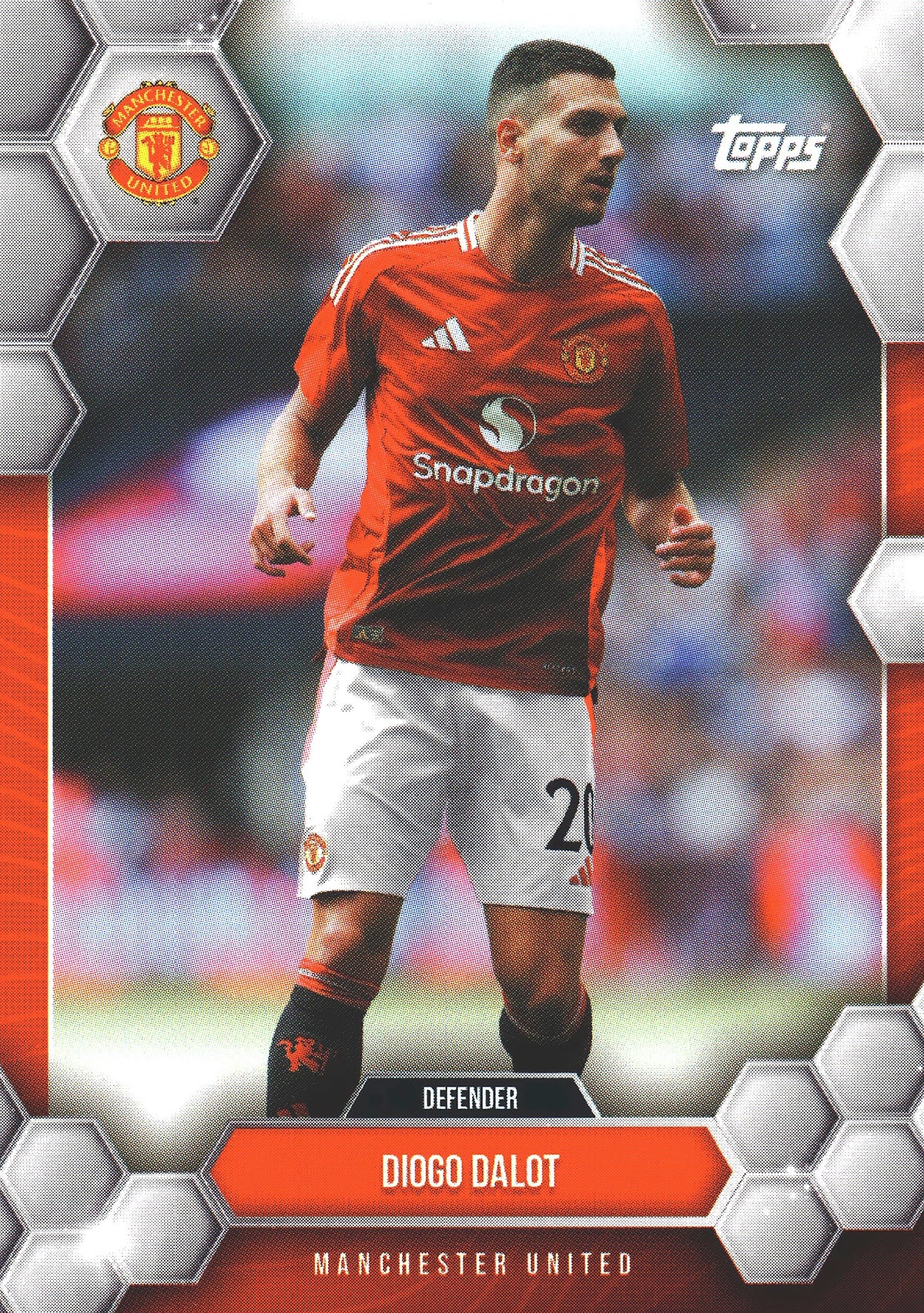 2024 Topps Manchester United Fan Set Diogo Dalot #8 Manchester United