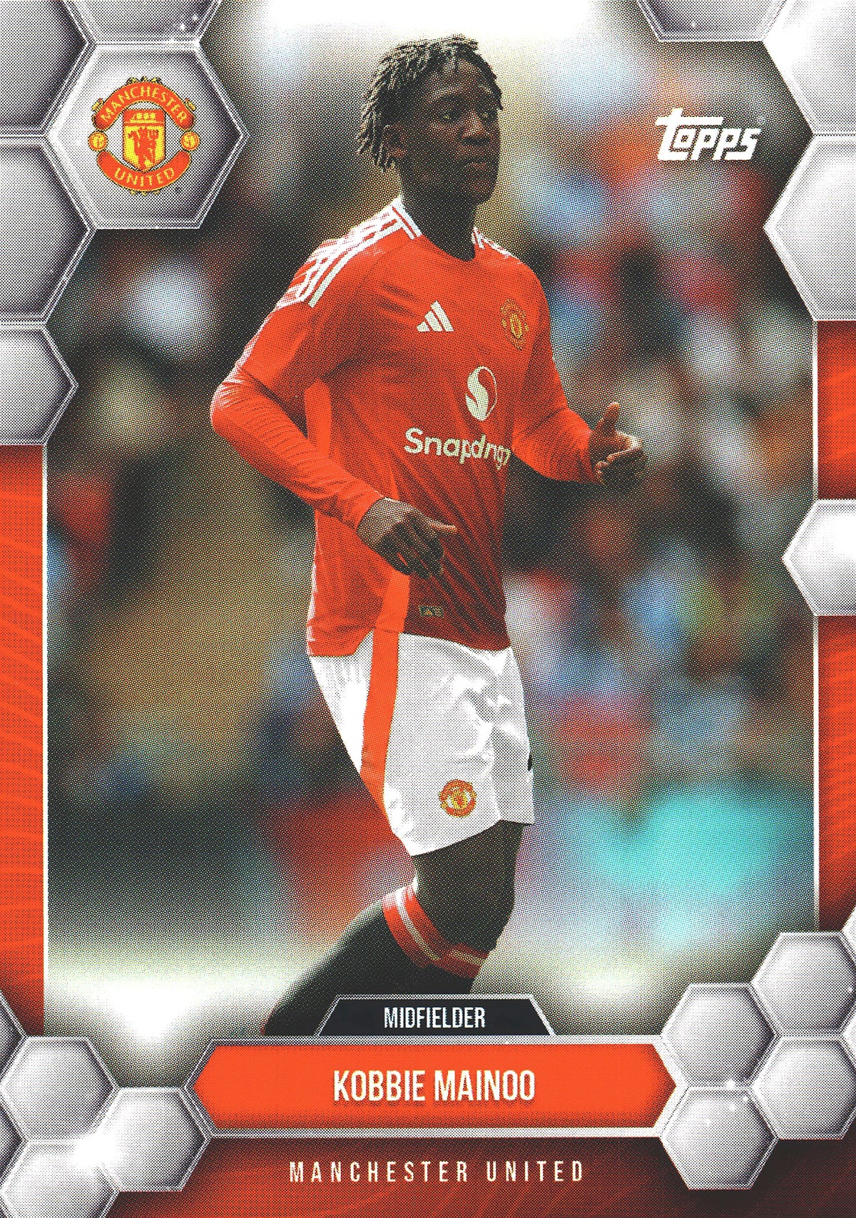 2024 Topps Manchester United Fan Set Kobbie Mainoo #12 Manchester United