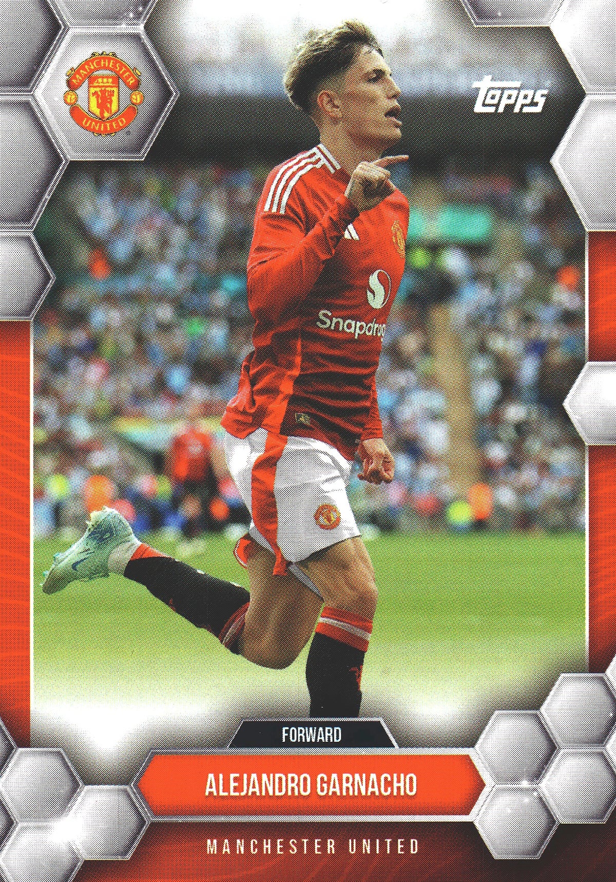 2024 Topps Manchester United Fan Set Alejandro Garnacho #17 Manchester United