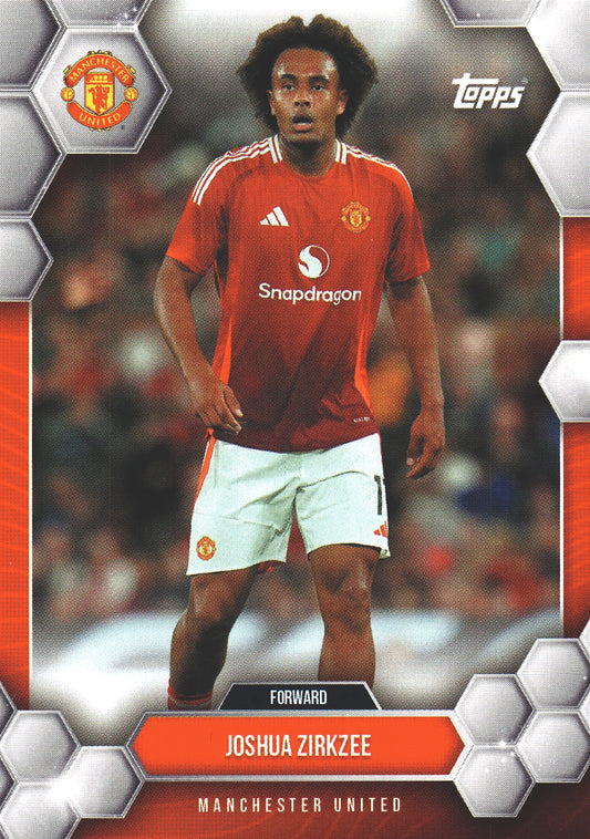 2024 Topps Manchester United Fan Set Joshua Zirkzee #9 Manchester United
