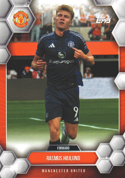 2024 Topps Manchester United Fan Set Rasmus Hojlund #20 Manchester United