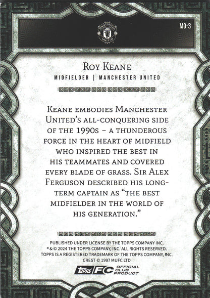 2024 Topps Manchester United Fan Set Monolith Roy Keane #MO-3