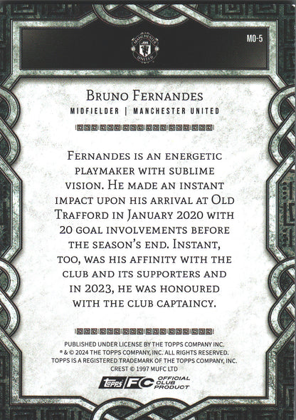 2024 Topps Manchester United Fan Set Monolith Bruno Fernandes #MO-5