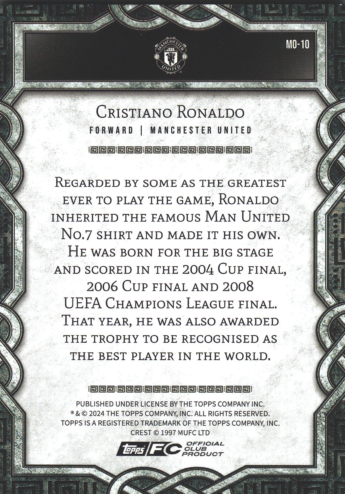 2024 Topps Manchester United Fan Set Monolith Cristiano Ronaldo #MO-10