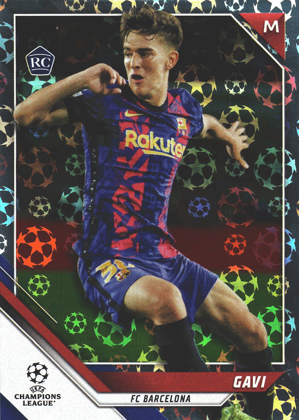 2021 Topps UCC Starball Foil Gavi #50 FC Barcelona