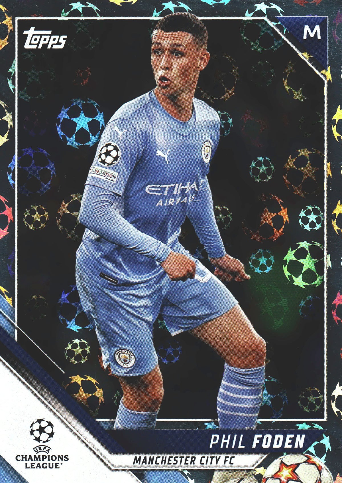 2021 Topps UCC Starball Foil Phil Foden #76 Manchester City