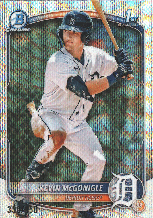 2025 Topps Bowman Chrome Omega 350 /350 1st Kevin McGonigle #BCP-79 Detroit Tigers