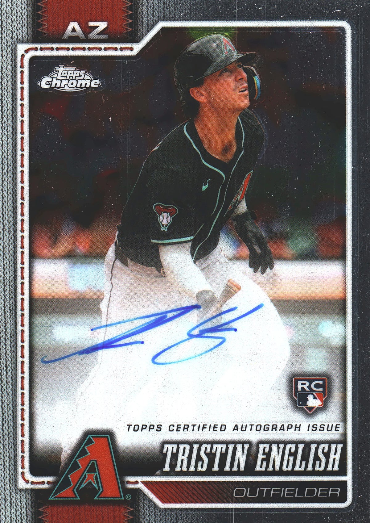 2026 Topps Chrome RC Auto Tristin English #RA-TE Arizona Diamondbacks