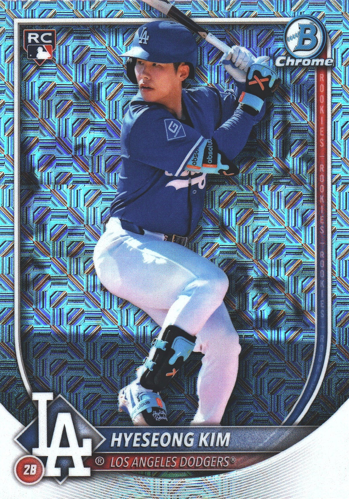 2025 Topps Bowman Chrome Mojo RC Hyeseong Kim #2 Los Angeles Dodgers