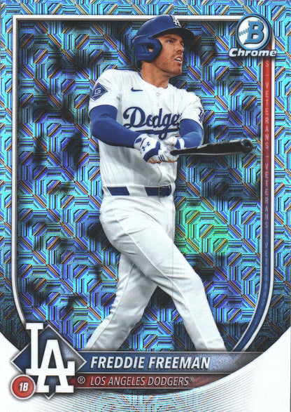 2025 Topps Bowman Chrome Mojo Freddie Freeman #33 Los Angeles Dodgers