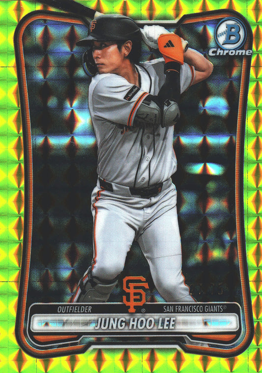 2026 Topps Bowman Chrome Yellow /75 Jung Hoo Lee #64 San Francisco Giants