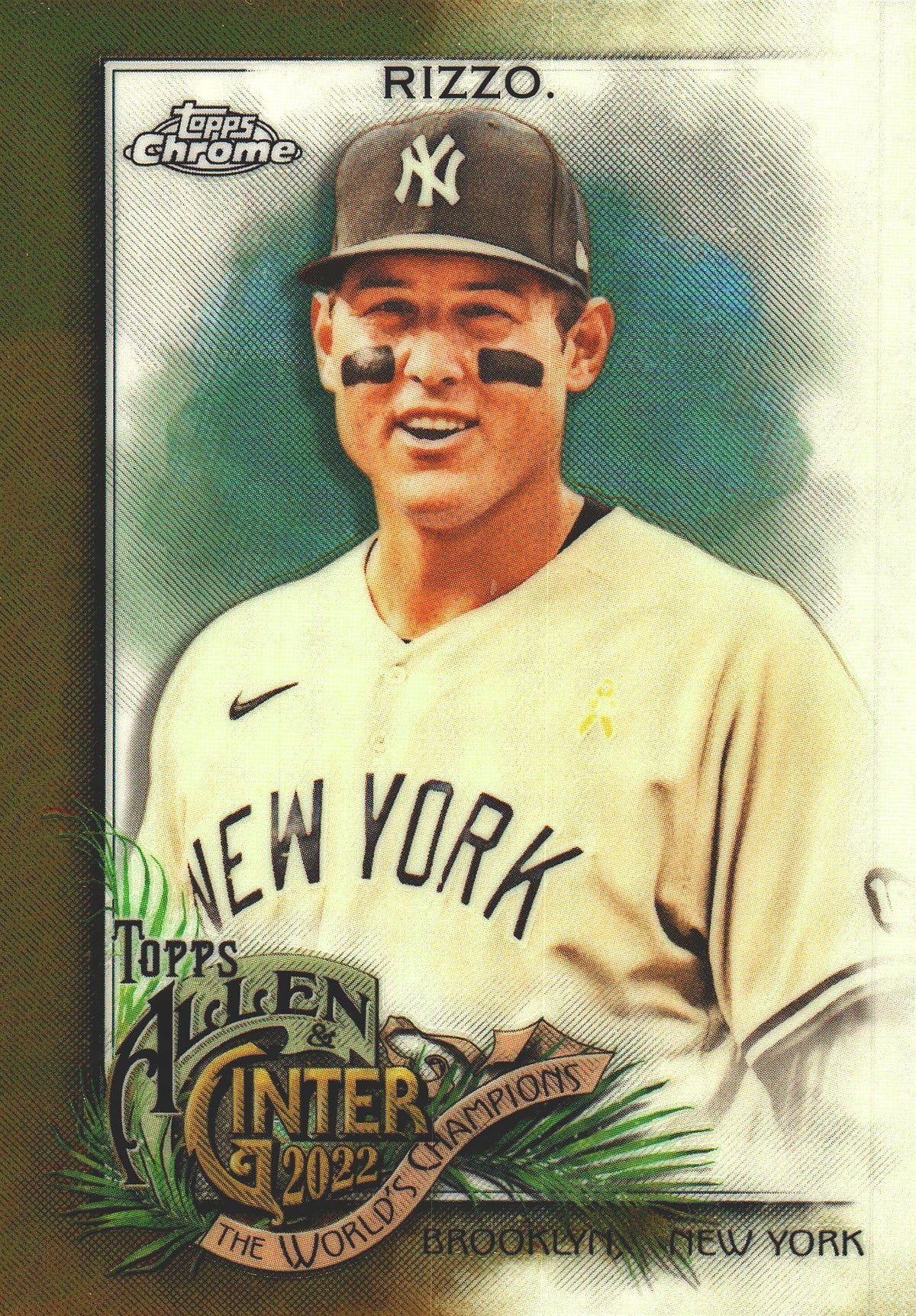 2022 Topps Chrome Allen & Ginter Gold /50 Anthony Rizzo #56 New York Yankees