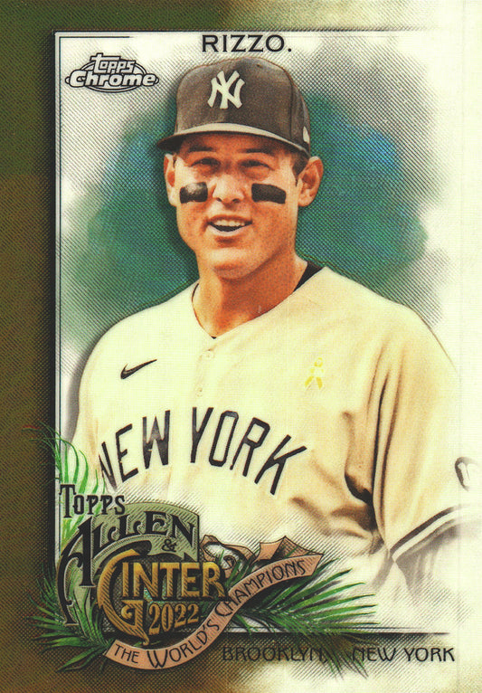 2022 Topps Chrome Allen & Ginter Gold /50 Anthony Rizzo #56 New York Yankees