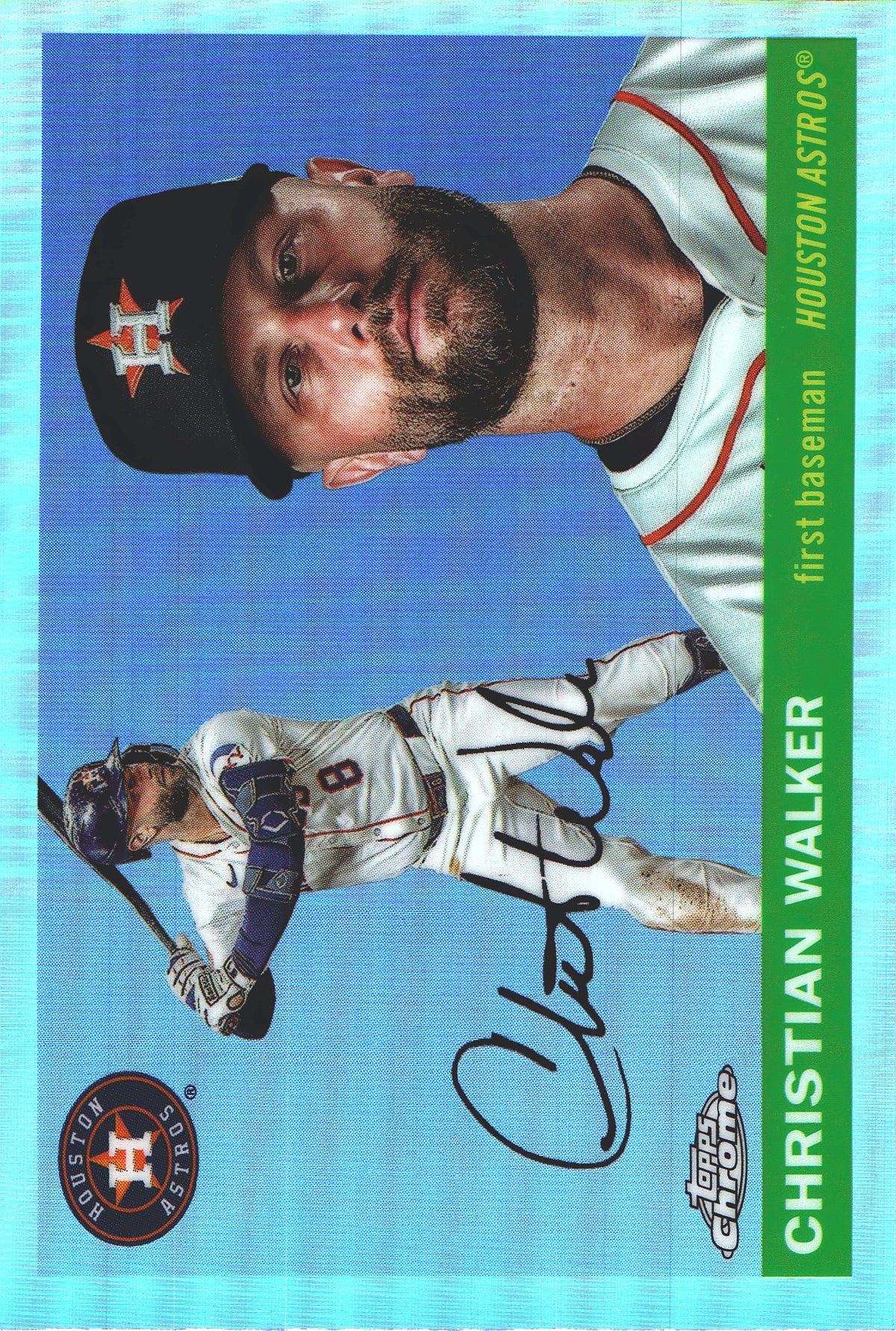 2025 Topps Chrome Platinum Refractor Christian Walker #158 Houston Astros