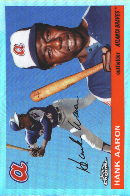 2025 Topps Chrome Platinum Refractor Hank Aaron #304 Atlanta Braves