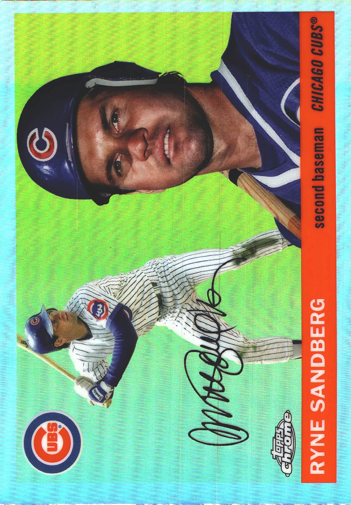 2025 Topps Chrome Platinum Refractor Ryne Sandberg #348 Chicago Cubs