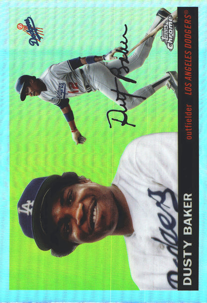2025 Topps Chrome Platinum Refractor Dusty Baker #391 Los Angeles Dodgers