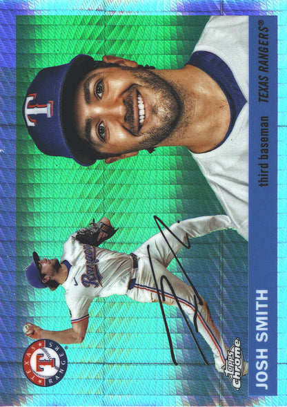2025 Topps Chrome Platinum Prism Refractor Josh Smith #177 Texas Rangers