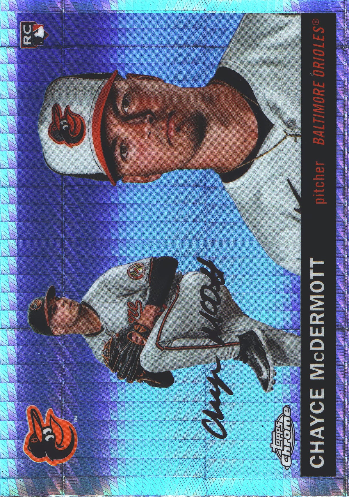 2025 Topps Chrome Platinum Prism Refractor RC Chayce McDermott #245 Baltimore Orioles