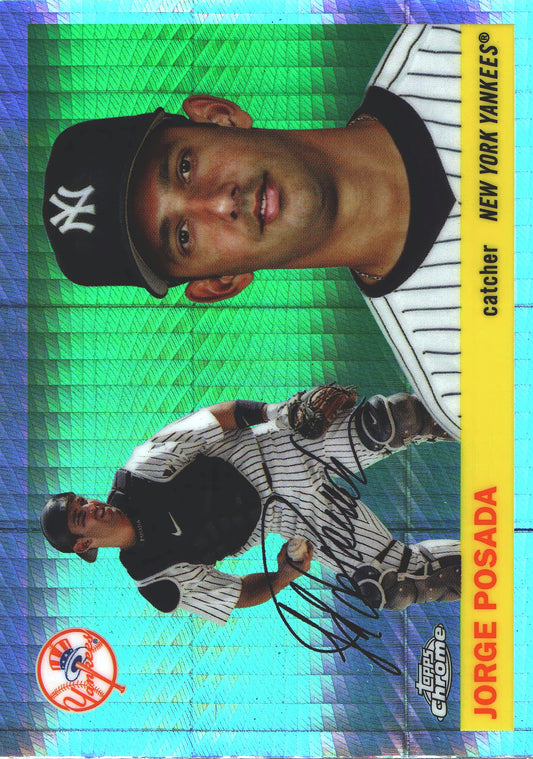 2025 Topps Chrome Platinum Prism Refractor Jorge Posada #422 New York Yankees