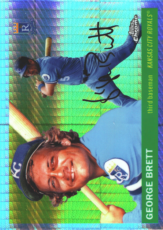 2025 Topps Chrome Platinum Prism Refractor George Brett #429 Kansas City Royals