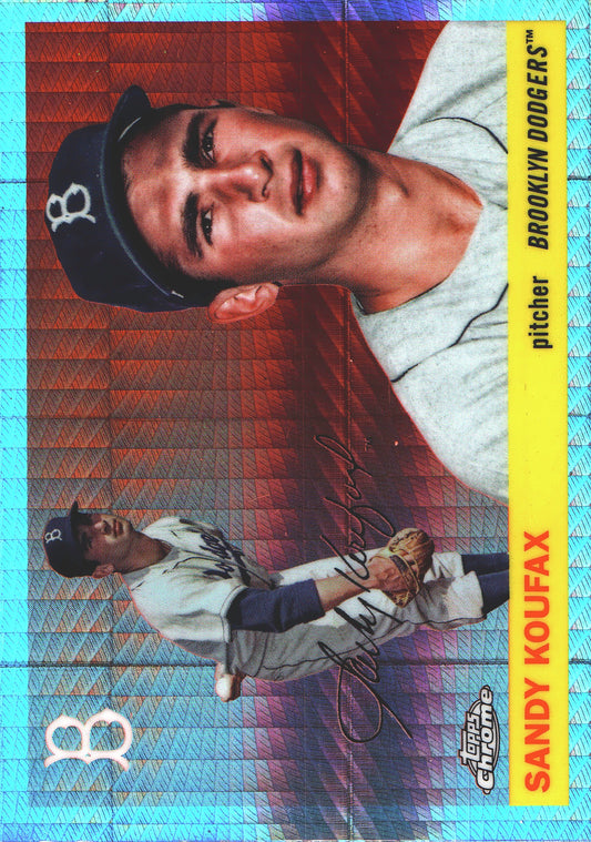 2025 Topps Chrome Platinum Prism Refractor Sandy Koufax #447 Brooklyn Dodgers
