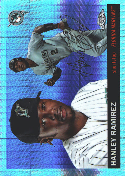 2025 Topps Chrome Platinum Prism Refractor Hanley Ramirez #497 Florida Marlins