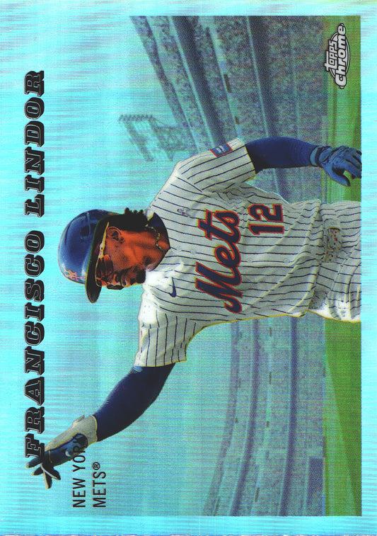 2025 Topps Platinum 1955 Topps Rails and Sails Francisco Lindor #3 New York Mets