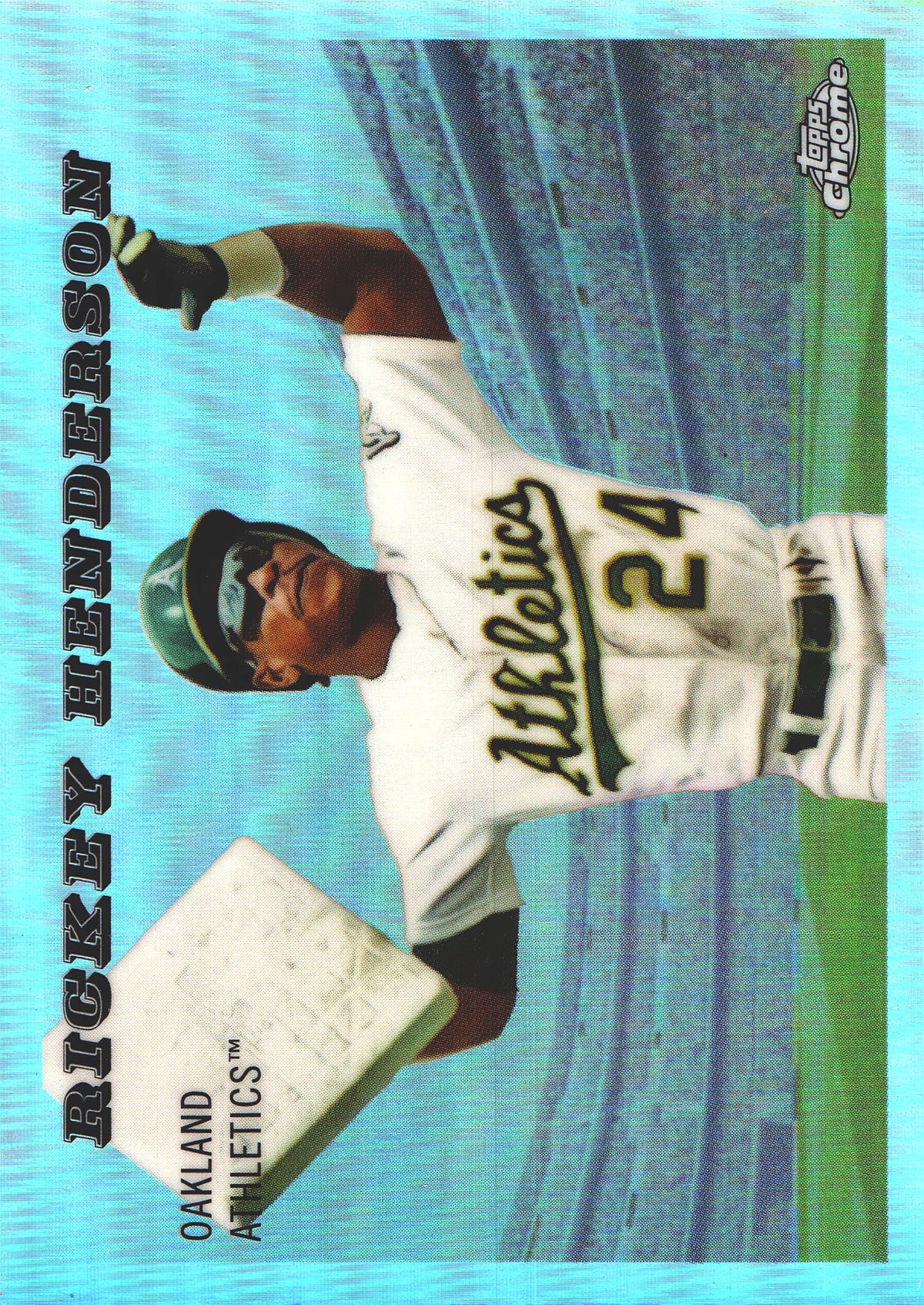 2025 Topps Platinum 1955 Topps Rails and Sails Rickey Henderson #7 Oakland Athletics