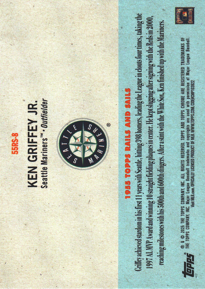2025 Topps Platinum 1955 Topps Rails and Sails Ken Griffey Jr. #8 Seattle Mariners