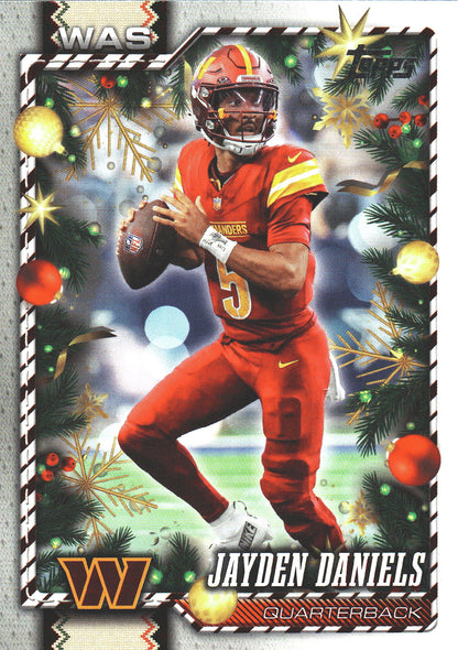 2026 Topps Holiday Back Variation Jayden Daniels #39 Washington Commanders